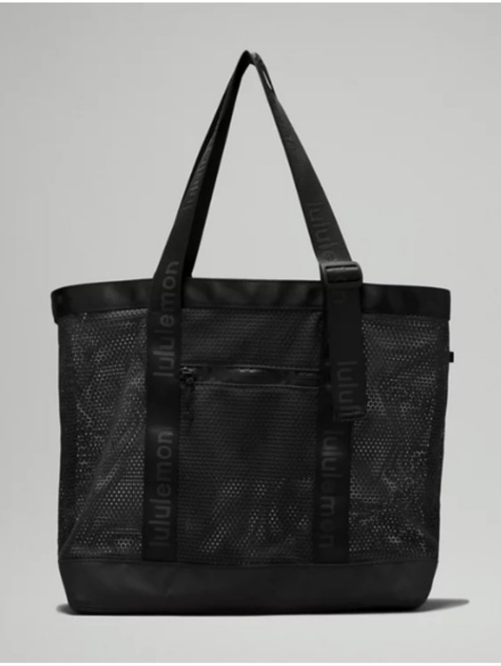 NWT Lululemon Athletica Mesh Tote Bag Caryall 20L BLACK NEW